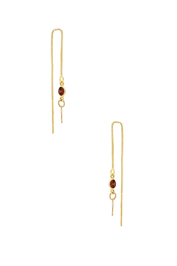view 2 of 2 The Etta Threader Earrings in Gold