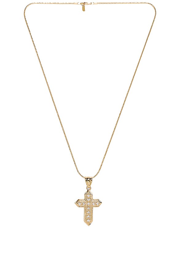 view 2 of 2 The Anais Cross Necklace in Gold