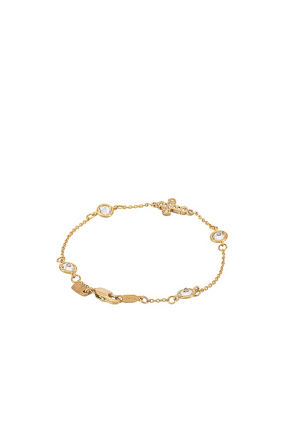 view 2 of 2 The Unchained Cross Bracelet in Gold