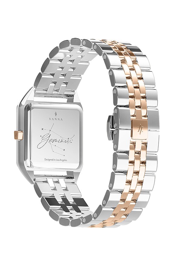 view 2 of 2 MONTRE GEMINUS in Strawberry Quartz & Pearl