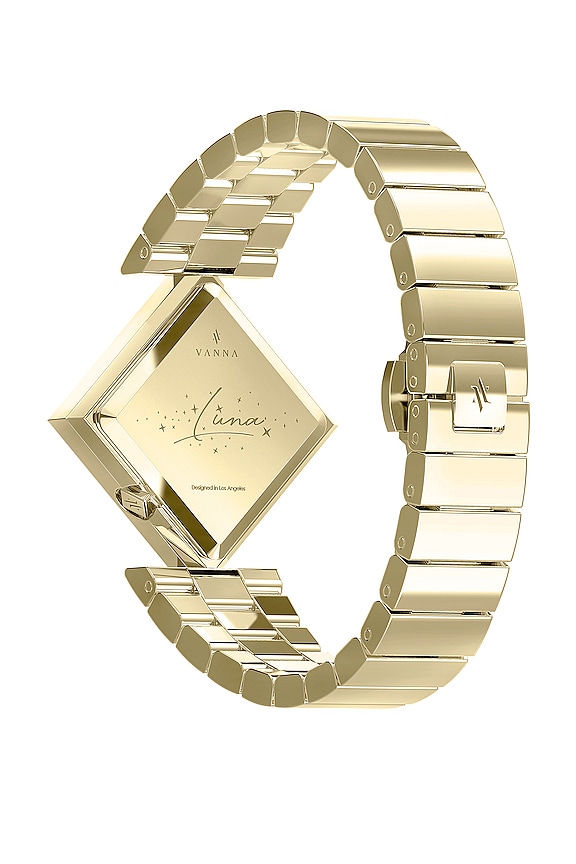 view 2 of 2 Luna Watch in Gold & Pearl