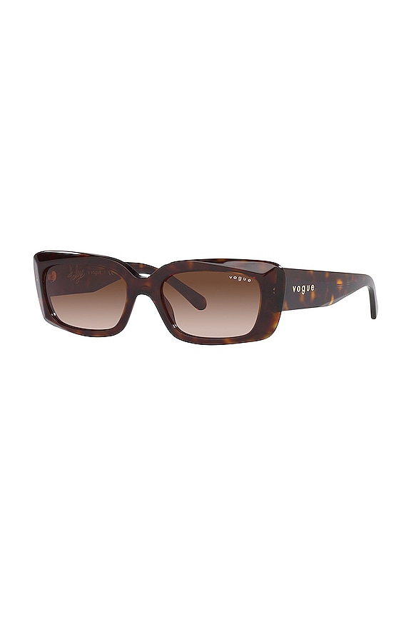 view 2 of 3 x Hailey Bieber 0VO5440S in Dark Havana & Brown Gradient