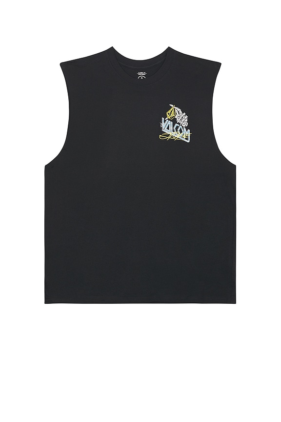 view 2 of 4 Dropped This Sleeveless Tee in Antique Black