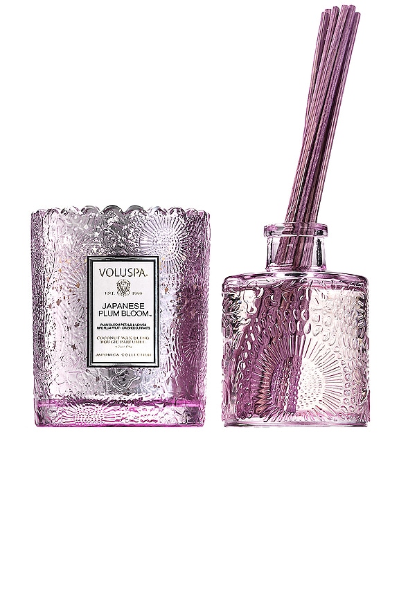 view 2 of 2 ENSEMBLE DE BOUGIE JAPANESE PLUM BLOOM in Japanese Plum Bloom