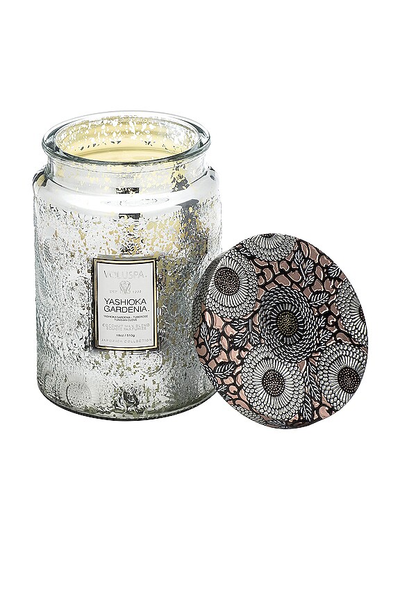 view 2 of 2 YASHIOKA GARDENIA ラージジャーキャンドル in Floral