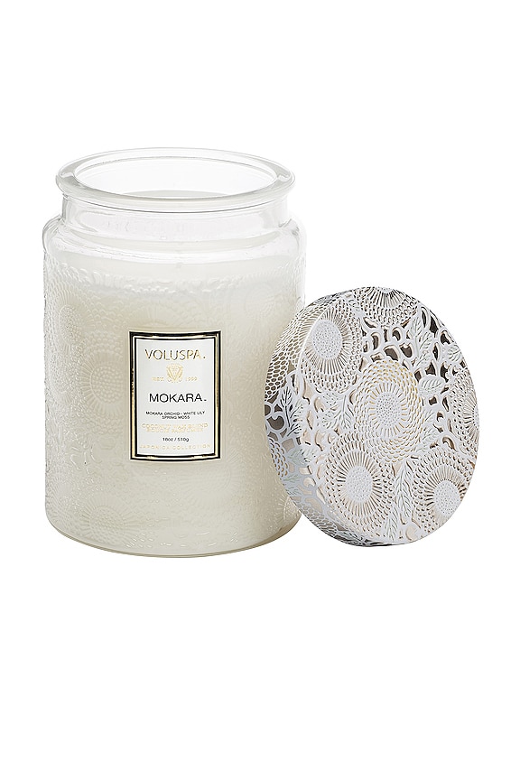 view 2 of 2 Mokara Large Jar Candle in Floral