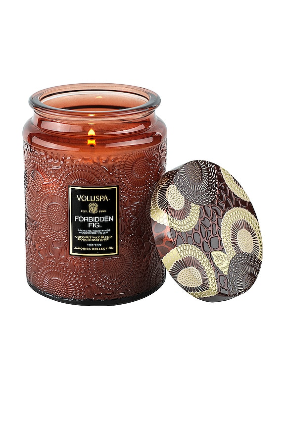 view 2 of 2 Forbidden Fig Large Jar Candle in Citrus & Fruity