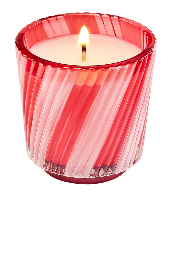 view 2 of 4 Crushed Candy Cane Boxed Mini Pedestal Candle in 