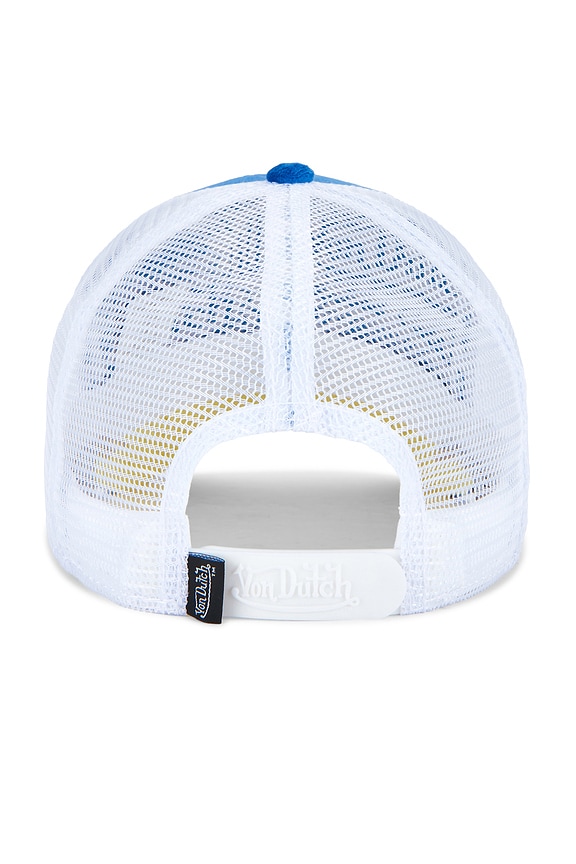 view 2 of 3 Chenille Trucker Hat in Industrial Blue