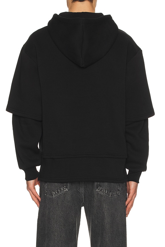 view 2 of 5 Logo 2Fer Hoodie in Jet Black