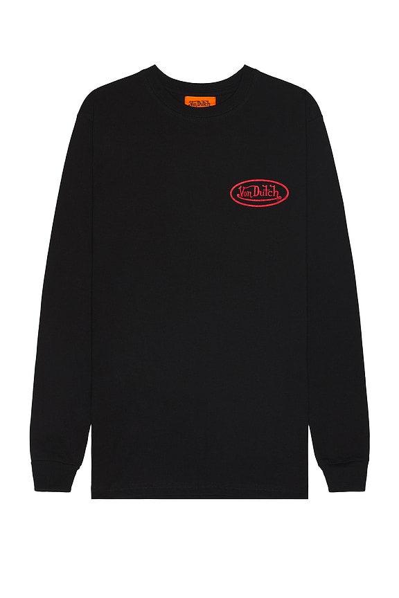 view 2 of 3 Snake Graphic Long Sleeve Tee in Black