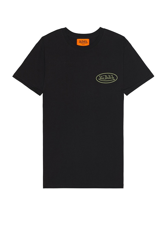 view 2 of 3 T-SHIRT in Black & Dark Green