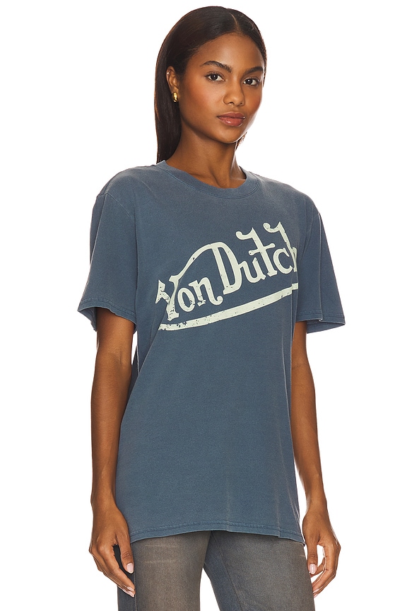 view 2 of 4 Logo Tee in Denim