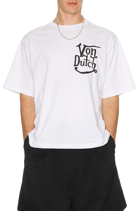 view 1 of 4 Short Sleeve Boxy Crop Tee in Bright White