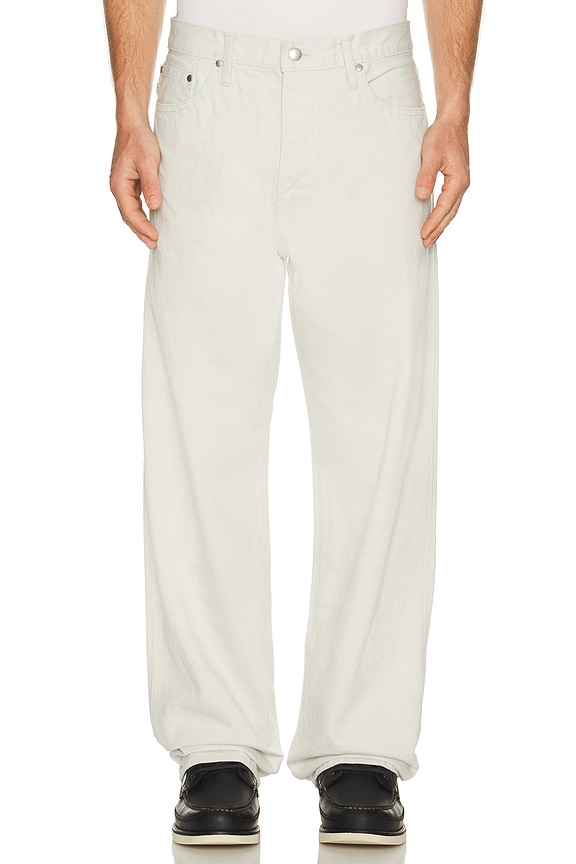 view 1 of 5 Baggy Fit Denim Pants in Ivory