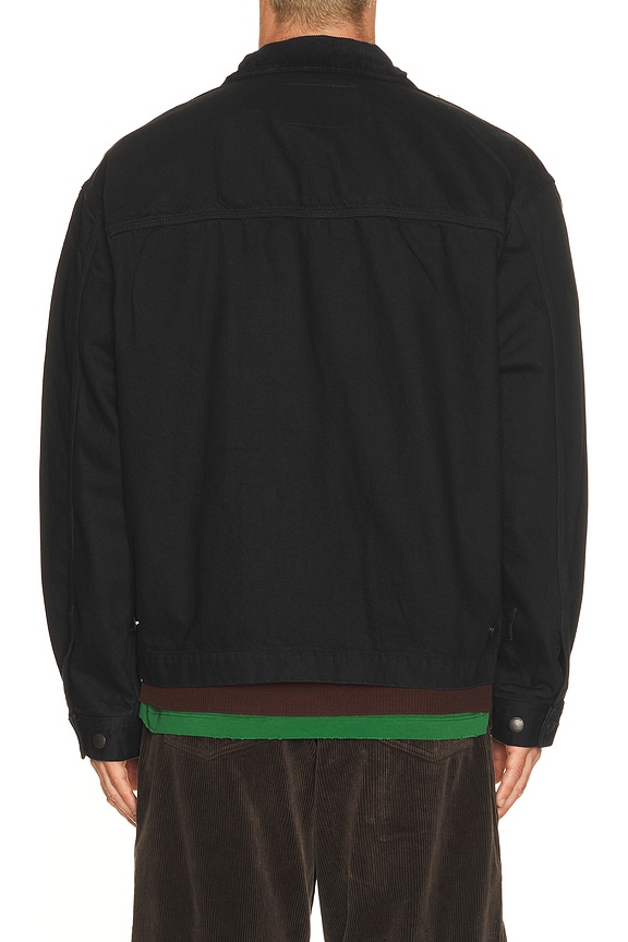 view 2 of 5 Garment Dyed Zip Up Jacket in Black