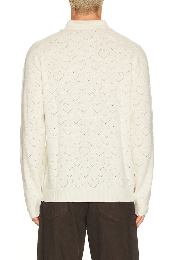 view 2 of 5 Eyelet Polo in Cream