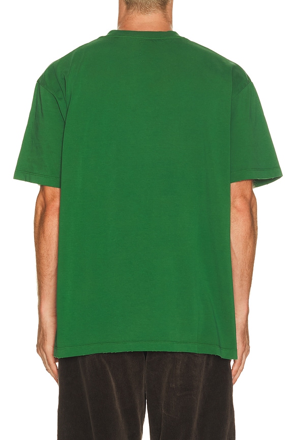 view 2 of 4 Faded Collegiate Tee in Green