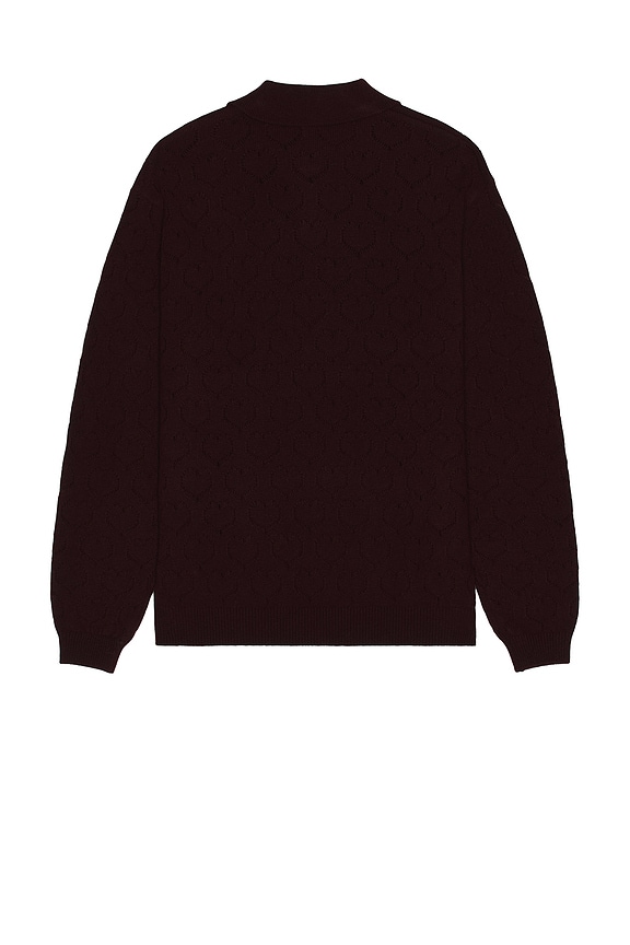 view 2 of 4 Eyelet Polo in Dark Tobacco