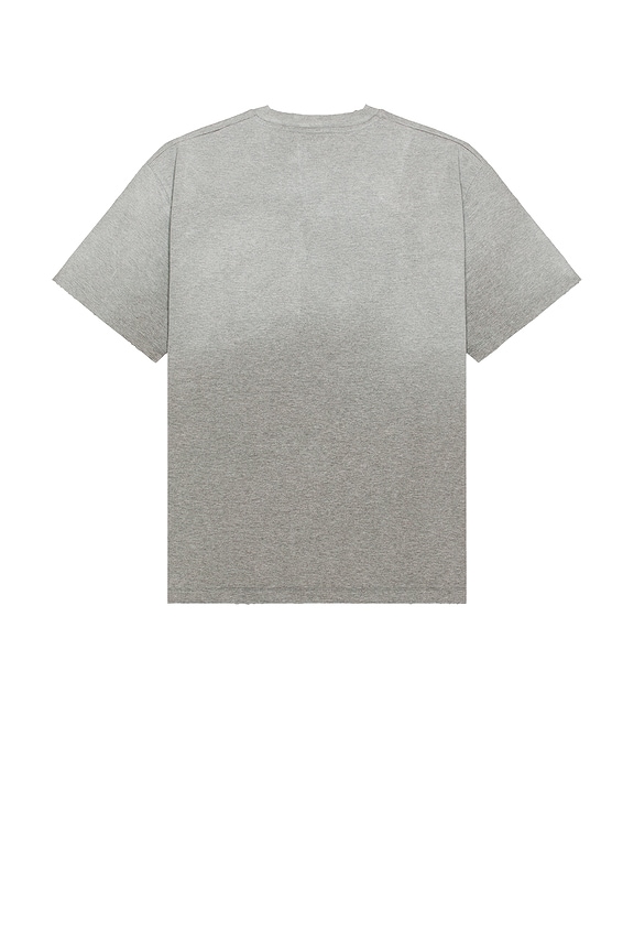 view 2 of 4 Faded Collegiate Tee in Grey Heather