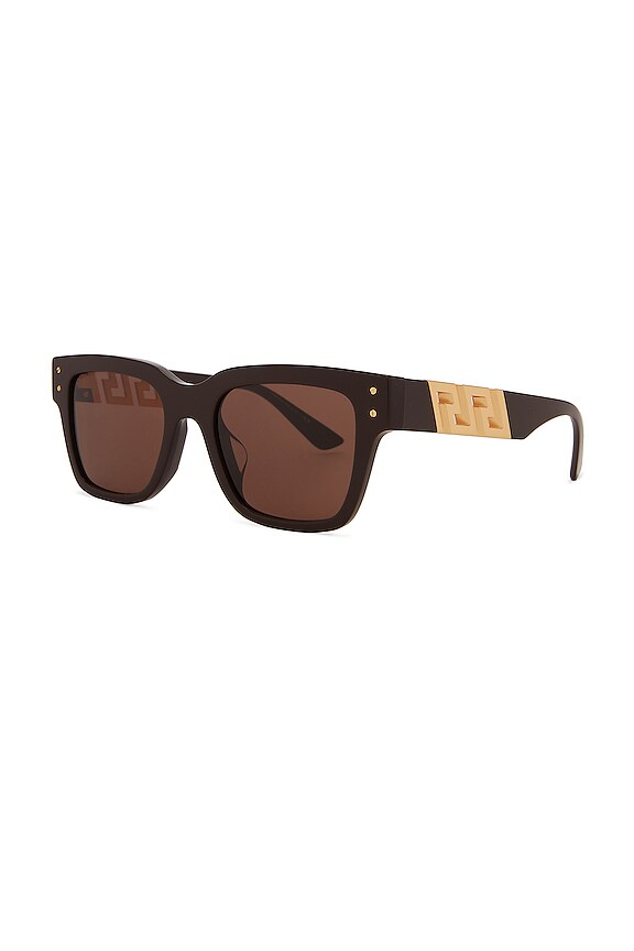 view 2 of 3 0VE4421F Sunglasses in Brown & Dark Brown