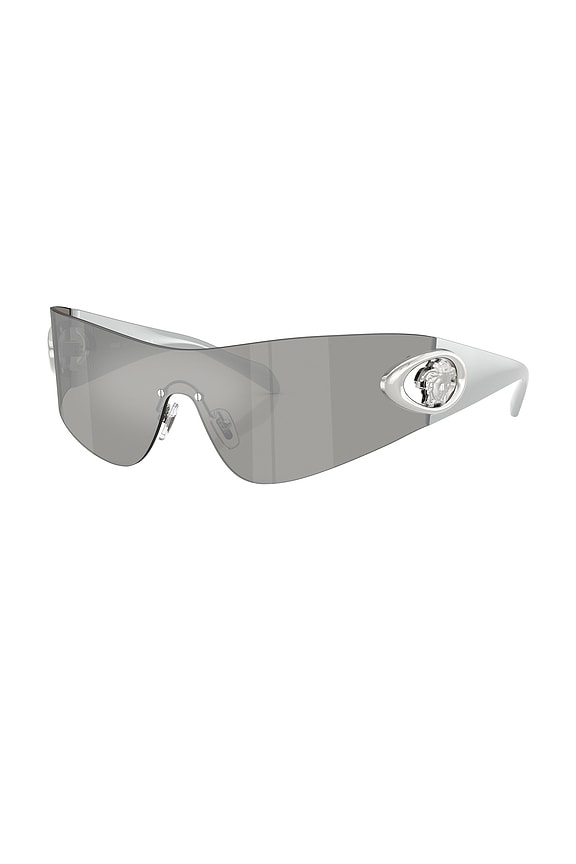 view 2 of 3 Shield Sunglasses in Silver