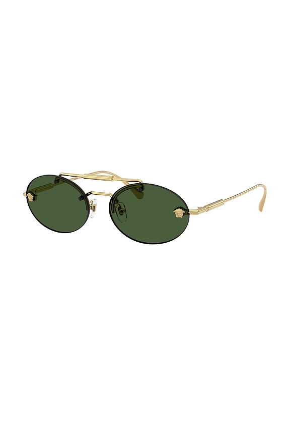 view 2 of 3 Oval Sunglasses in Gold