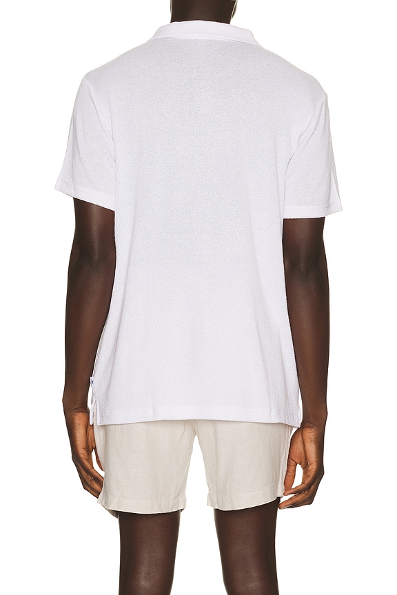 view 2 of 4 Boucle Jersey Polo in White