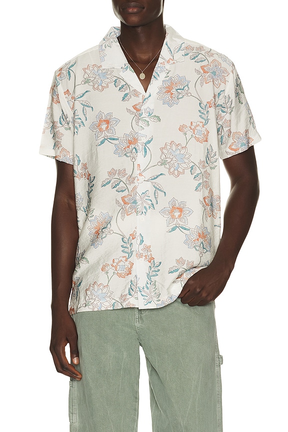 view 1 of 4 Textured Camp Shirt in Ivory