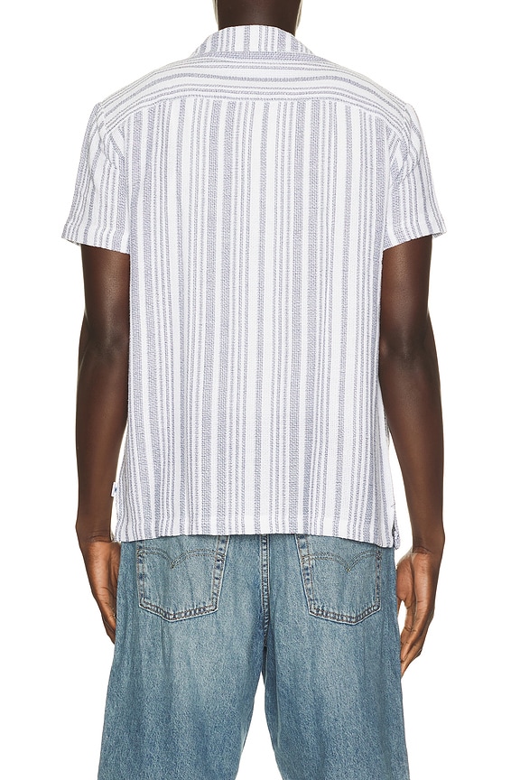 view 2 of 5 Basket Weave Camp Shirt in Navy