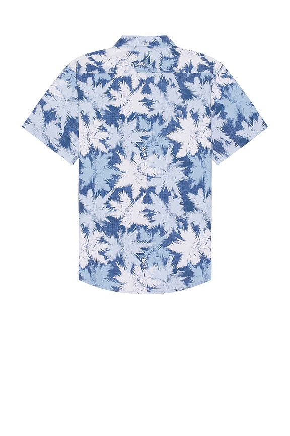 view 2 of 3 Seersucker Button Up Shirt in BLUE & WHITE