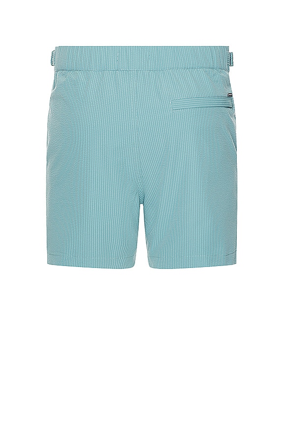 view 2 of 5 Microseersucker Swim Short in Sage