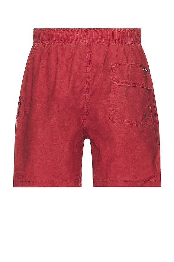 view 2 of 3 Wash Volleys Swim Short in Red