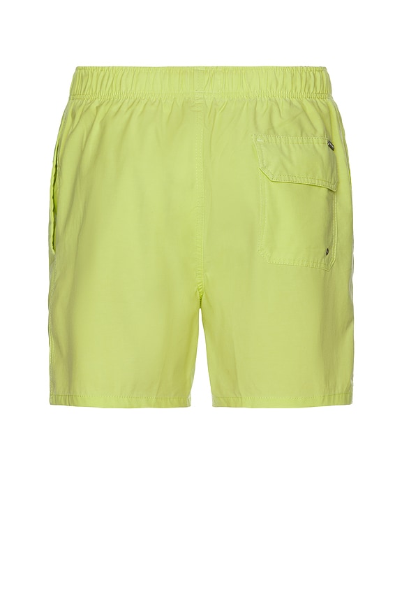 view 2 of 4 Vintage Wash Volley Swim Shorts in Lime