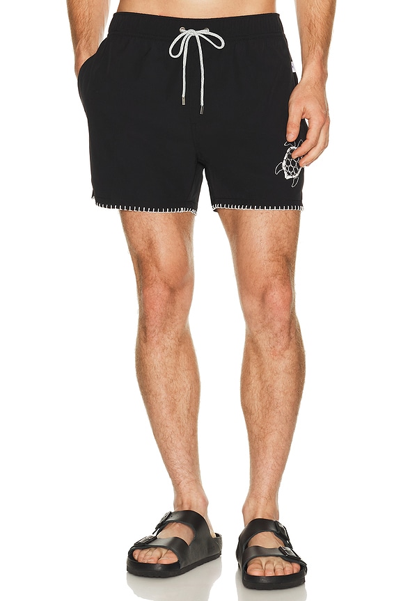 view 1 of 5 Embroidered Shortie Volley in Black
