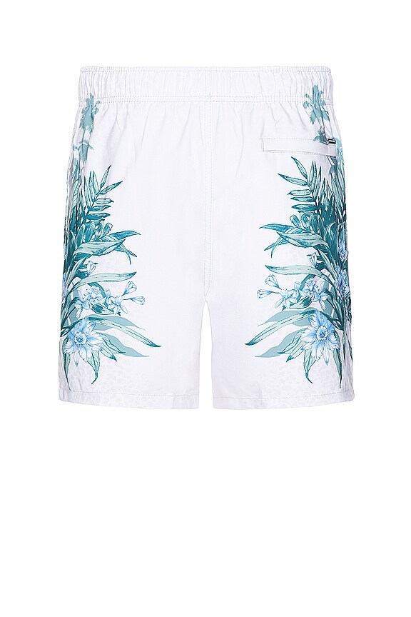 view 2 of 4 r 4 Way Stretch Volleys Swim Short in Beige & Green