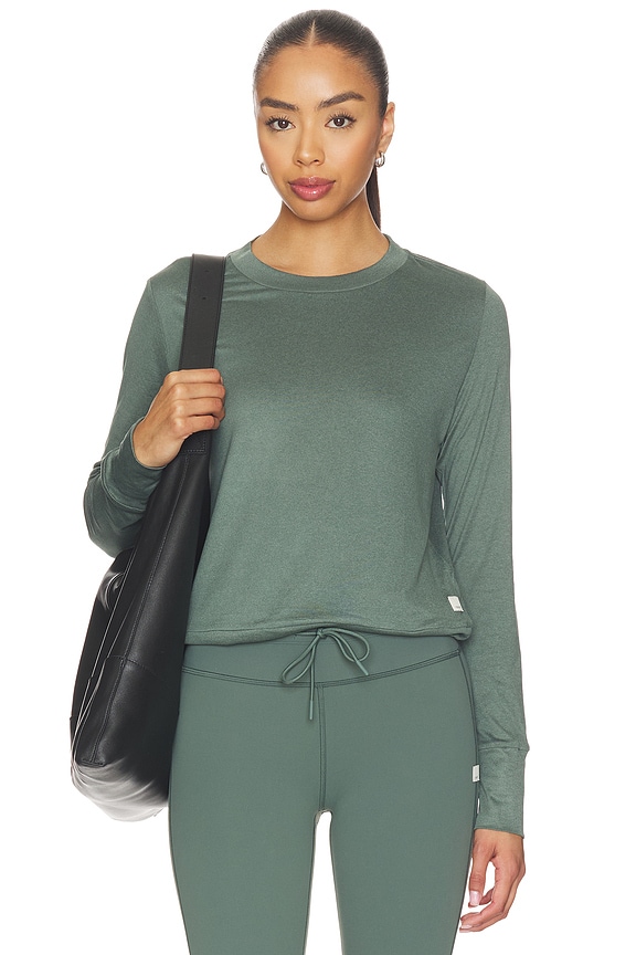 view 1 of 4 Daydream Crew Long Sleeve in Agate Green