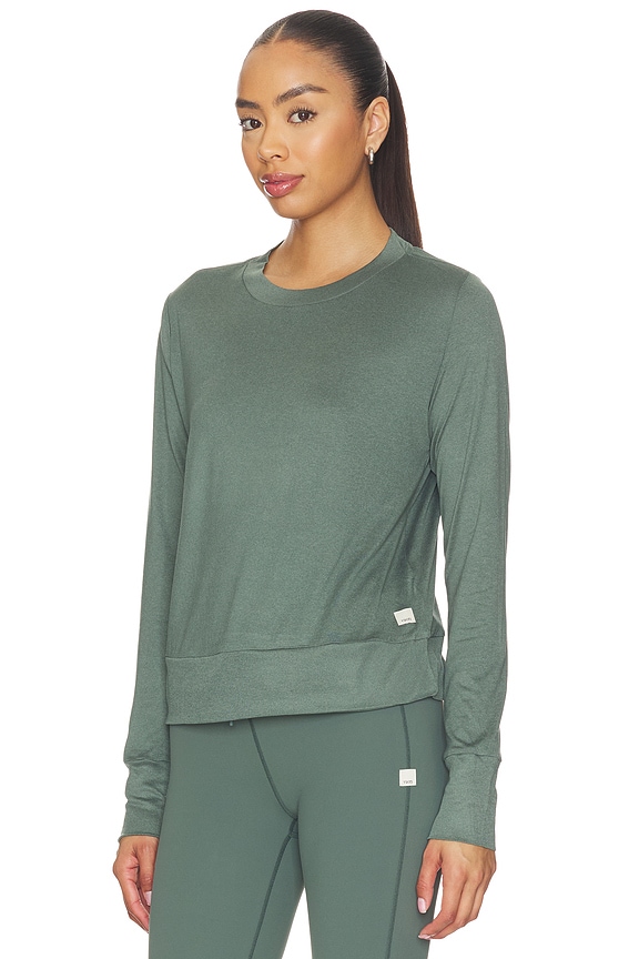 view 2 of 4 Daydream Crew Long Sleeve in Agate Green