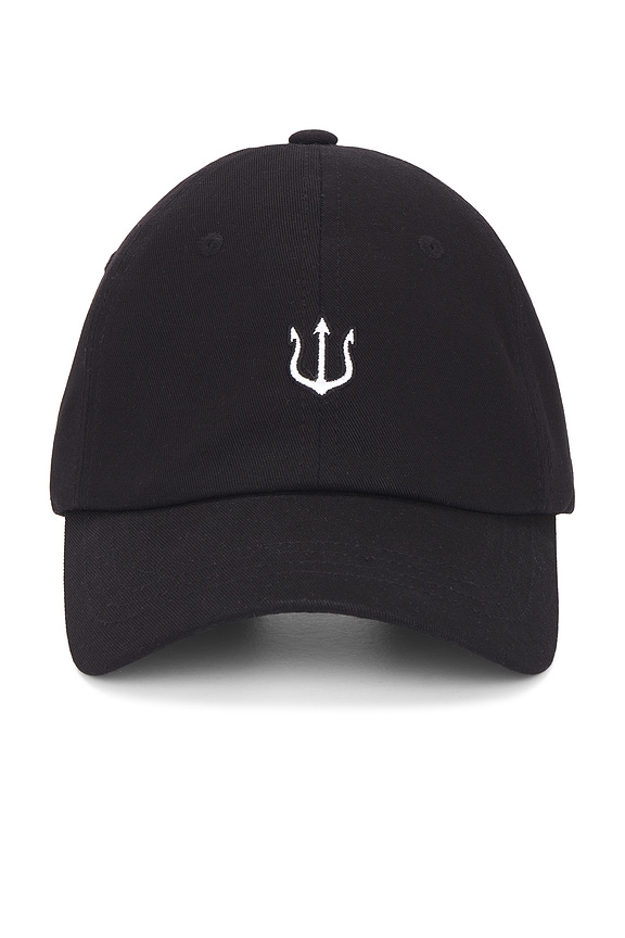 view 1 of 3 Trident Symbol Logo Cap in Black