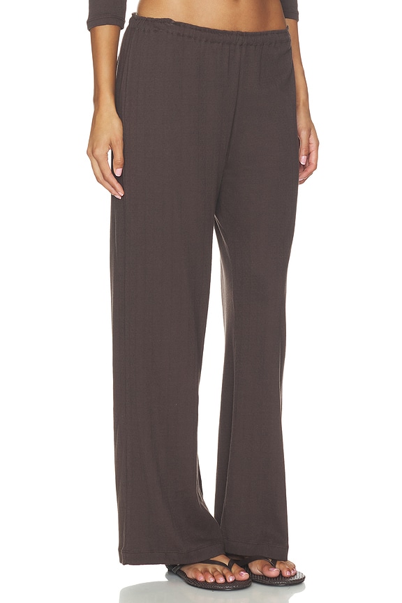 view 2 of 6 PANTALON EN POINTELLE HILDA  in Espresso