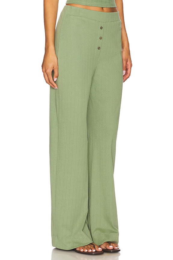 view 2 of 6 Pointelle Lounge Pant in Sage
