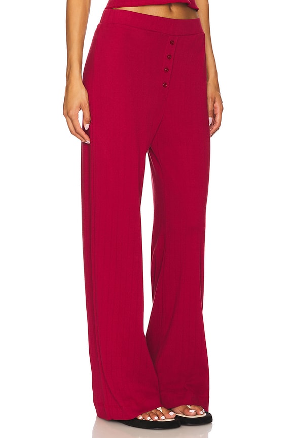 view 2 of 6 Pointelle Lounge Pant in Sundried Tomato