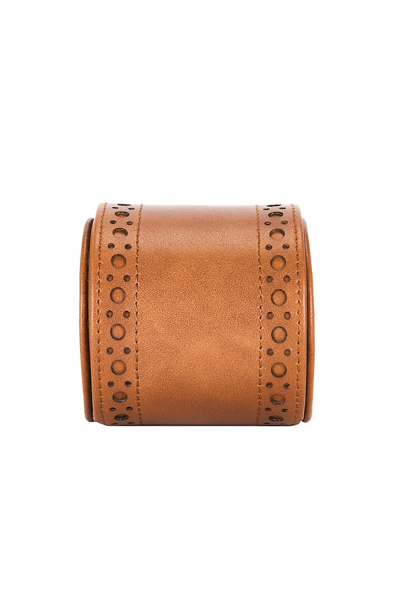 view 2 of 6 Brogue Single Watch Roll in Burnished Brown