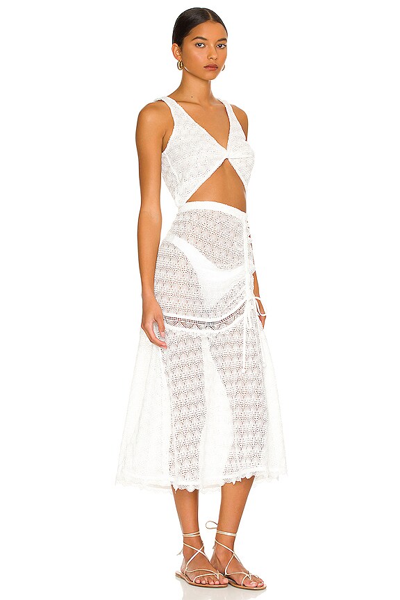 view 2 of 3 Eliza Dress in White