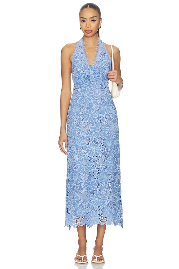view 1 of 3 MAXIVESTIDO ODETTE in Blue