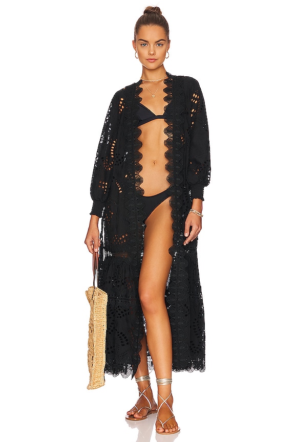 view 2 of 4 Vistamar Kimono in Black