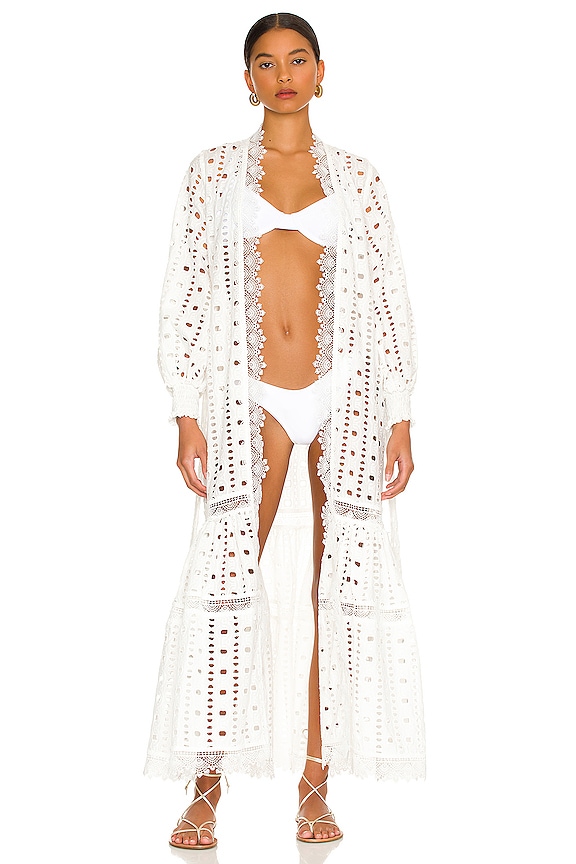 view 1 of 4 Entrelazos Kimono in White