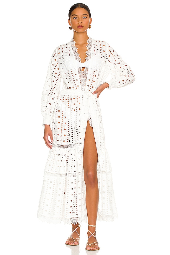 view 2 of 4 Entrelazos Kimono in White