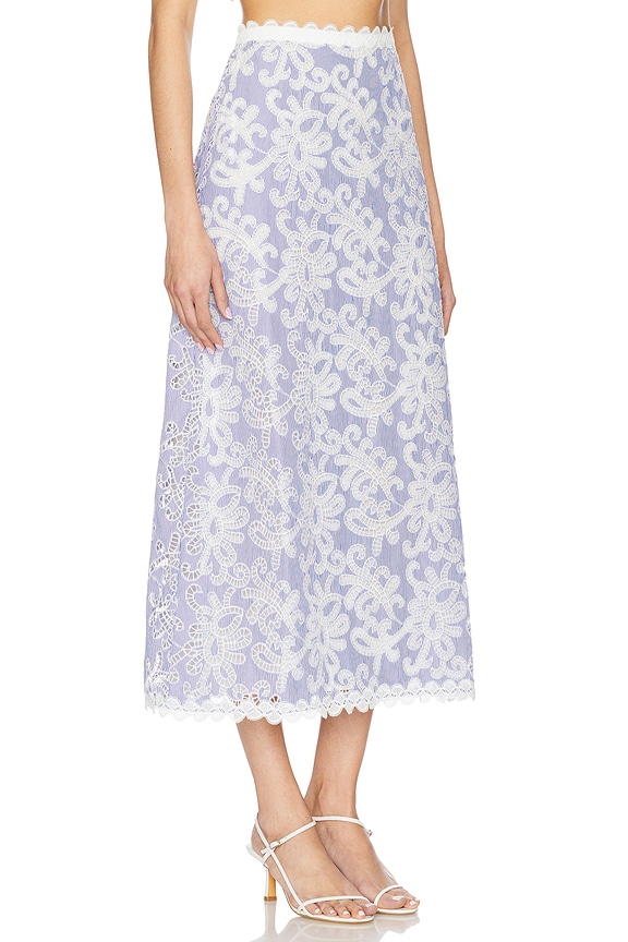 view 2 of 6 Nina Maxi Skirt in Blue