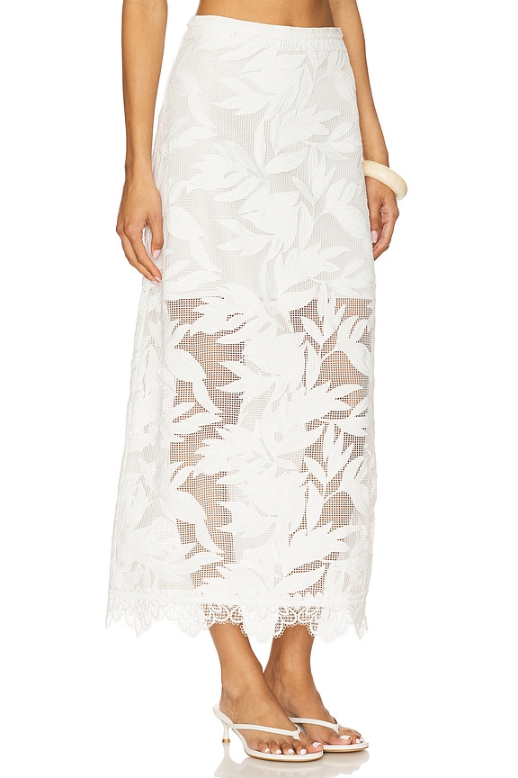 view 2 of 6 Arya Maxi Skirt in White